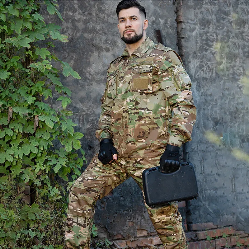 Men's Tactical Set Uniform Airsoft Gear Equipment Outdoor Working Clothing Sports Suits
