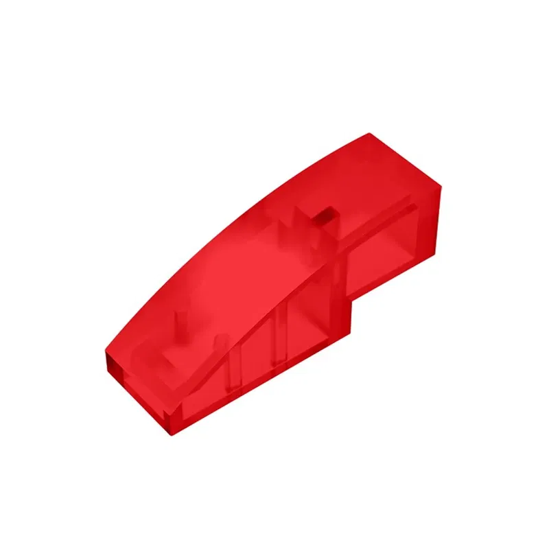 Color: Lavender - Gobricks 10PCS Assembles 50950 3x1 curved oblique brick Building Blocks Bricks Bulk Model City Classic Toy Boys Girls Kids Gift