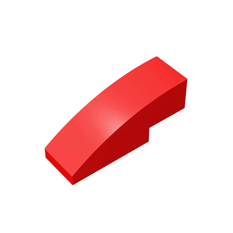 Color: Lavender - Gobricks 10PCS Assembles 50950 3x1 curved oblique brick Building Blocks Bricks Bulk Model City Classic Toy Boys Girls Kids Gift