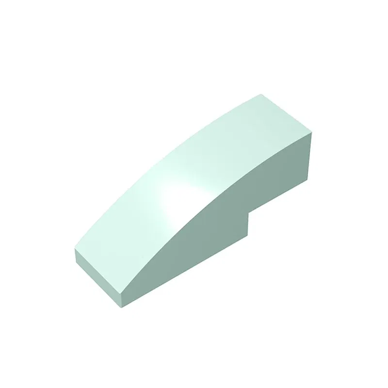 Color: Lavender - Gobricks 10PCS Assembles 50950 3x1 curved oblique brick Building Blocks Bricks Bulk Model City Classic Toy Boys Girls Kids Gift
