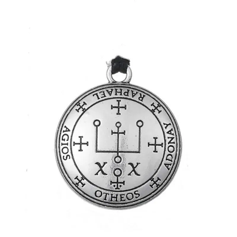 Metal color: Imitation Rhodium Plated - Dawapara DIY Pendants for Necklace Archangel Michael Raphael Uriel Gabrie Talisman Angel Men Pendant&Necklace Women