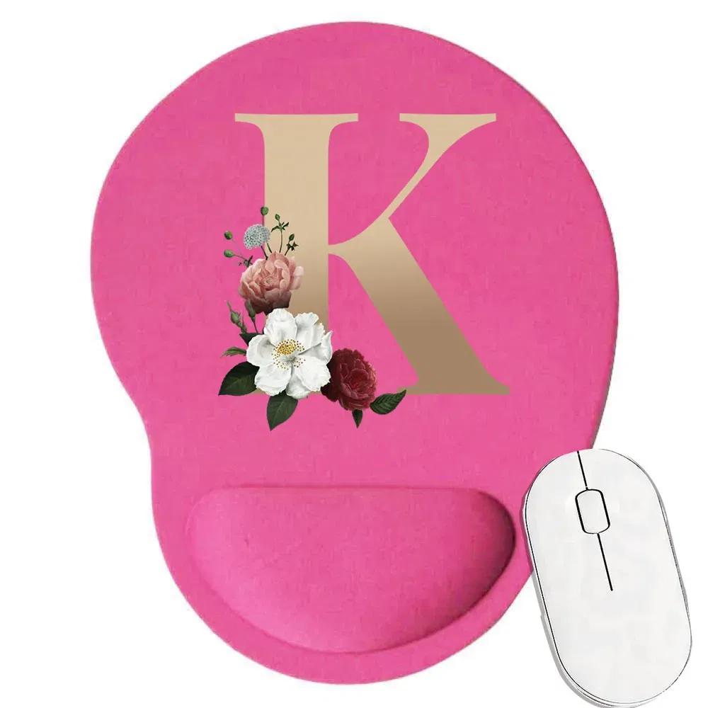 Color: light yellow - Mouse Pad Gaming MousePad Premium Mousepad Speed and Control Desk Pad Pink Mouse Mat High-Grade Desk Mat Gold Letter Series