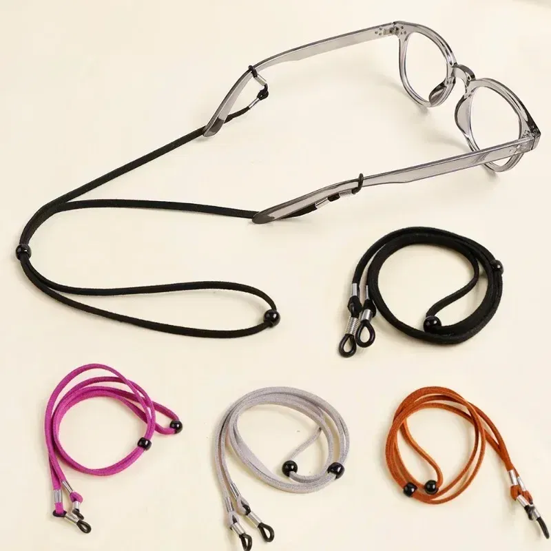 Color: Red, Ships From: CHINA - Men Leather High Quality Anti-slip Sunglasses Lanyard Strap Eyeglass Reading Glasses Chain Cord Holder Glasse Necklace Unisex