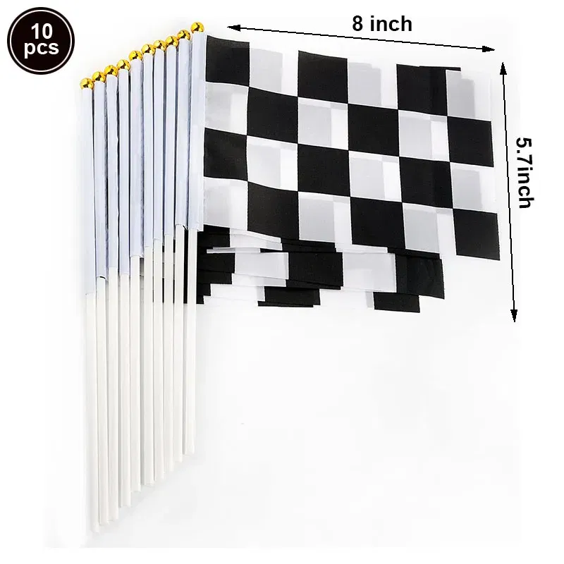 Color: light green - Race Car Party Decoration 2M Table Runner Traffic Cones and Racing Checkered Flags Checkered Race Car Party Tablecloths