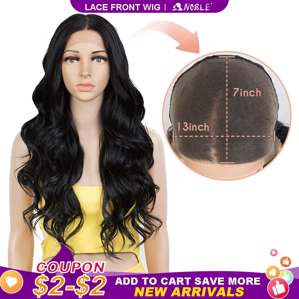 Noble Synthetic Lace Front Wig 26 Inch 13x7 Long Wavy Full Lace Front Wig 30Inch Lace Part Wig Blonde Wigs For Women Lace Wig