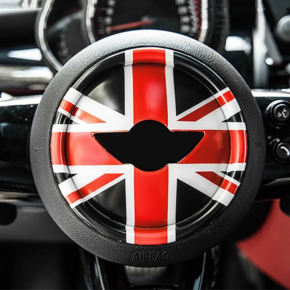 Color Name: RED - Steering Wheel Decal Graphics Cover Smooth Surface For Mini Cooper Clubman Countryman F54 F55 F56 F60 R55 R56 R57 R60