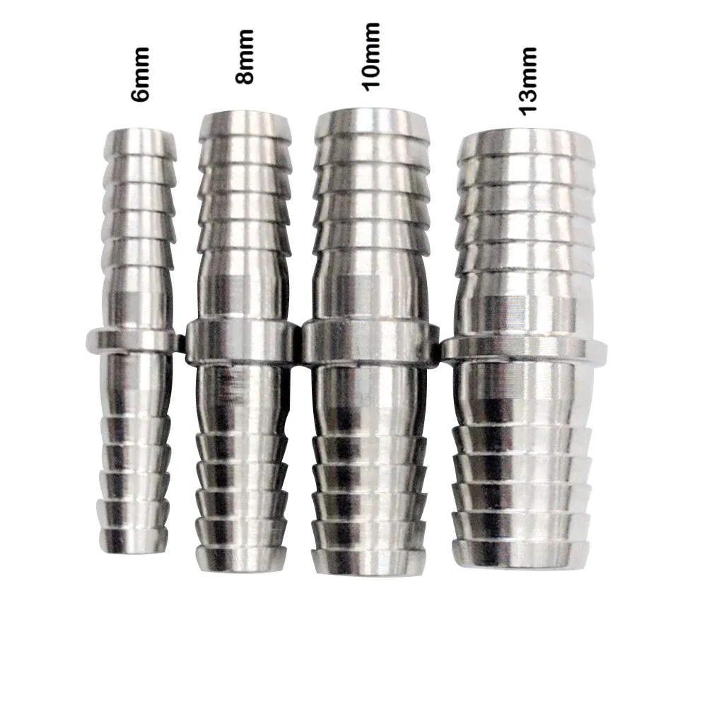KegLand Stainless Joiner - 8mm Barb (3/8" Inch)