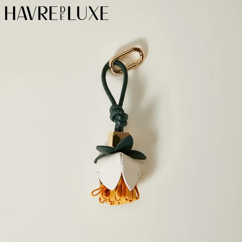 Color: Yellow - New color matching exquisite small bag charm keychain shoes accessories handmade DIY limited bag small pendant