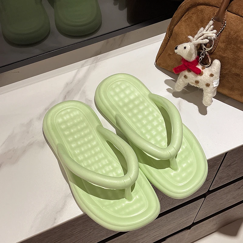 Color: Beige, Shoe Size: 36 - Soft-Bottomed Ladies Slippers - Suitable for Four Seasons, Offering a Smooth Step 7072