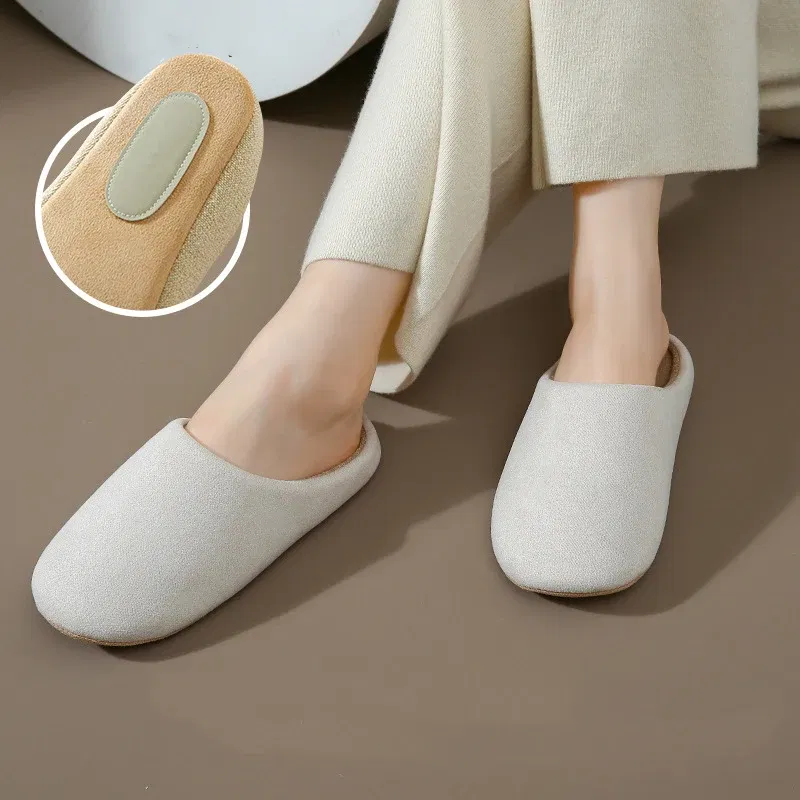Color: Grass-Green, Shoe Size: 38-39, Ships From: CHINA - Asgard Women Warm House Slippers Winter 2024 New Silent Flat Bedroom Slides Indoor Cozy Fur Women Cotton Shoes Men Fuzzy Slipper