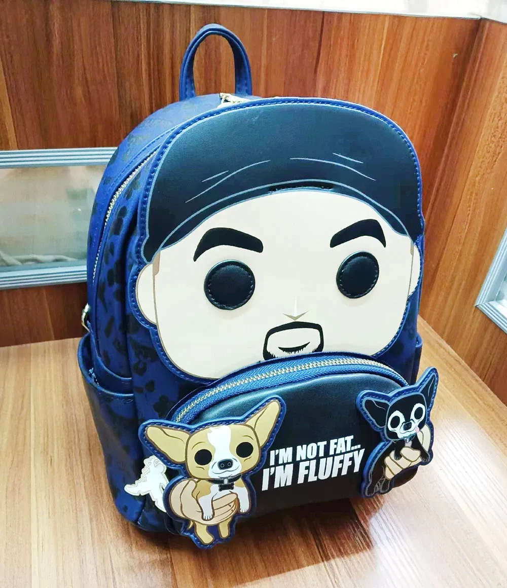 Color: Sky blue - New Original Disney Mickey Mouse Pu Leather Women's Backpack Boo Mike Sully Cosplay Leisure Travel Bag Mini Children's Schoolbag