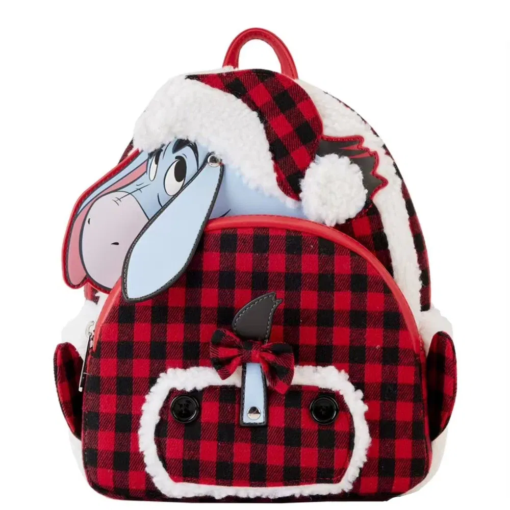 Color: Sky blue - New Original Disney Mickey Mouse Pu Leather Women's Backpack Boo Mike Sully Cosplay Leisure Travel Bag Mini Children's Schoolbag