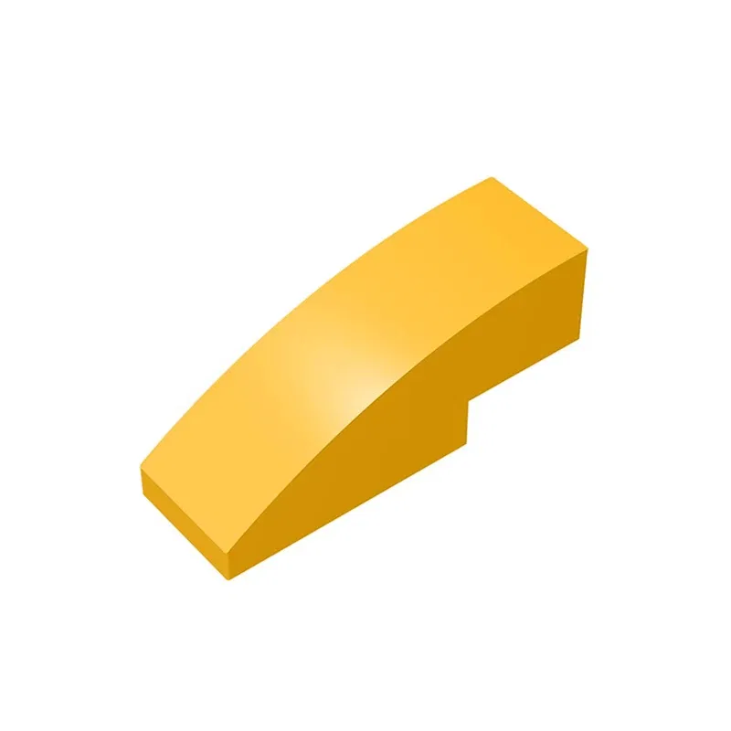 Color: VIOLET/?«?—?…° - Gobricks 10PCS Assembles 50950 3x1 curved oblique brick Building Blocks Bricks Bulk Model City Classic Toy Boys Girls Kids Gift
