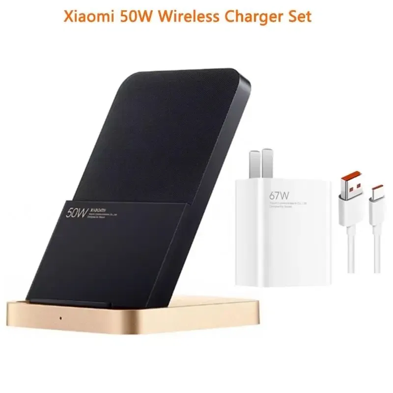 Color: green, Ships From: CHINA - Top 50W Wireless Charger Set With 67W Charger 6A Cable Vertical Air Cooling Fast Charging For Xiaomi 10/11/12 Pro For iPhone