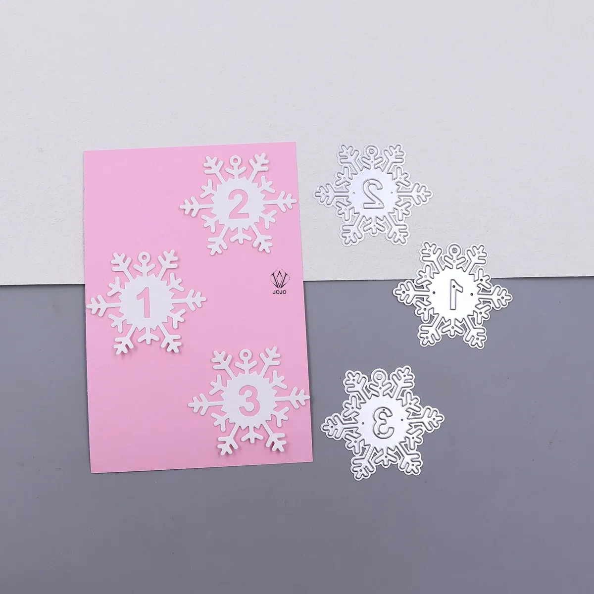 0-9 Number Snowflake and Metal Cutting Dies for Scrapbooking DIY Album Educational Embossing Greeting Card Figure Die Cuts