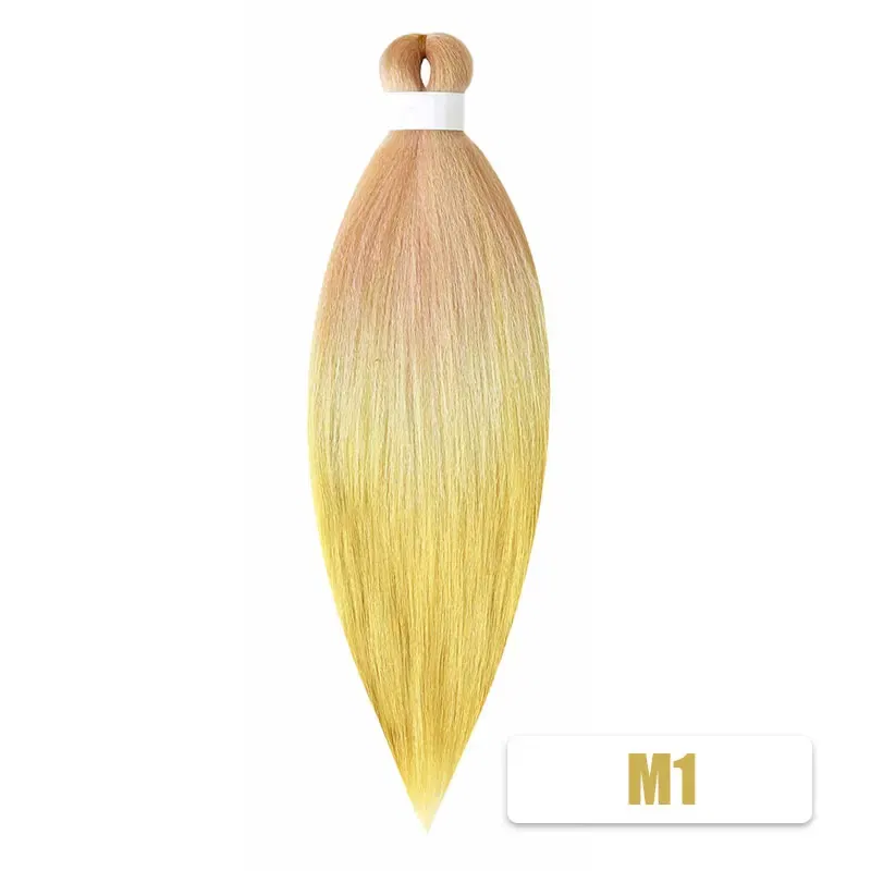 Color: P4/613, Stretched Length: 26inches, Bulk Buy: 1Pcs/Lot - Kanekalon 26inch Hot Water Set Pre Stretched Jumbo Braiding Hair Box Twist Braids Synthetic Hair Extensions For Women Soft Yaki