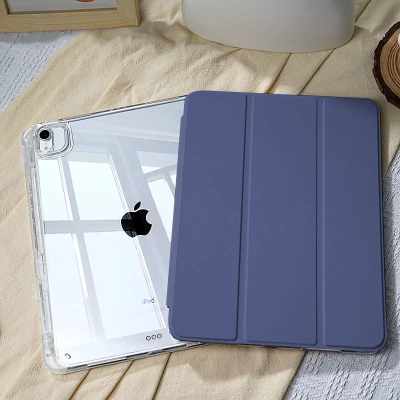 Color: Navy, Size: Thirteen - For 2025 iPad Air 11 Case iPad 10th Generation 11th A16 9th Cover Gen iPad Pro11 4 5 10.9in 12.9 M2 M3 M4 Pencil Holder Case