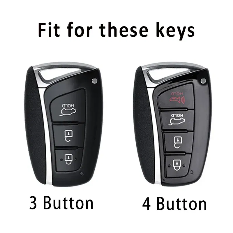 Color Name: multi - For Hyundai Grandeur HG Sedan Genesis G80 Santa Fe 3DM Grand SantaFe 2018 IX45 EQUUS Azera TPU Remote Key Case Cover Holder