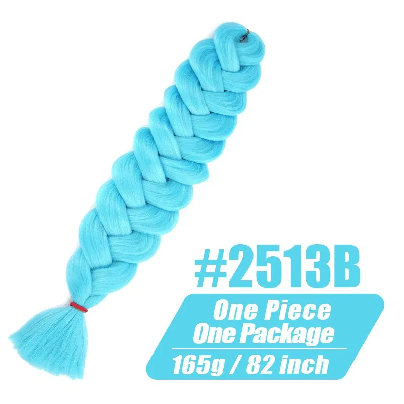 Color: P4/24, Stretched Length: 32inches, Ships From: CHINA, Bulk Buy: 1Pcs/Lot - Synthetic Braiding Hair Wholesale 82Inch 165g Ombre Braiding Hair Packs Jumbo Braid Hair For Women DIY Hairstyle Blue Grey