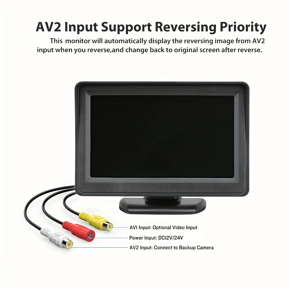 Wireless Backup Camera 4.3inch Monitor Set Car Rear View Display Reverse Parking System For Pickup Van Camper SUV Safety