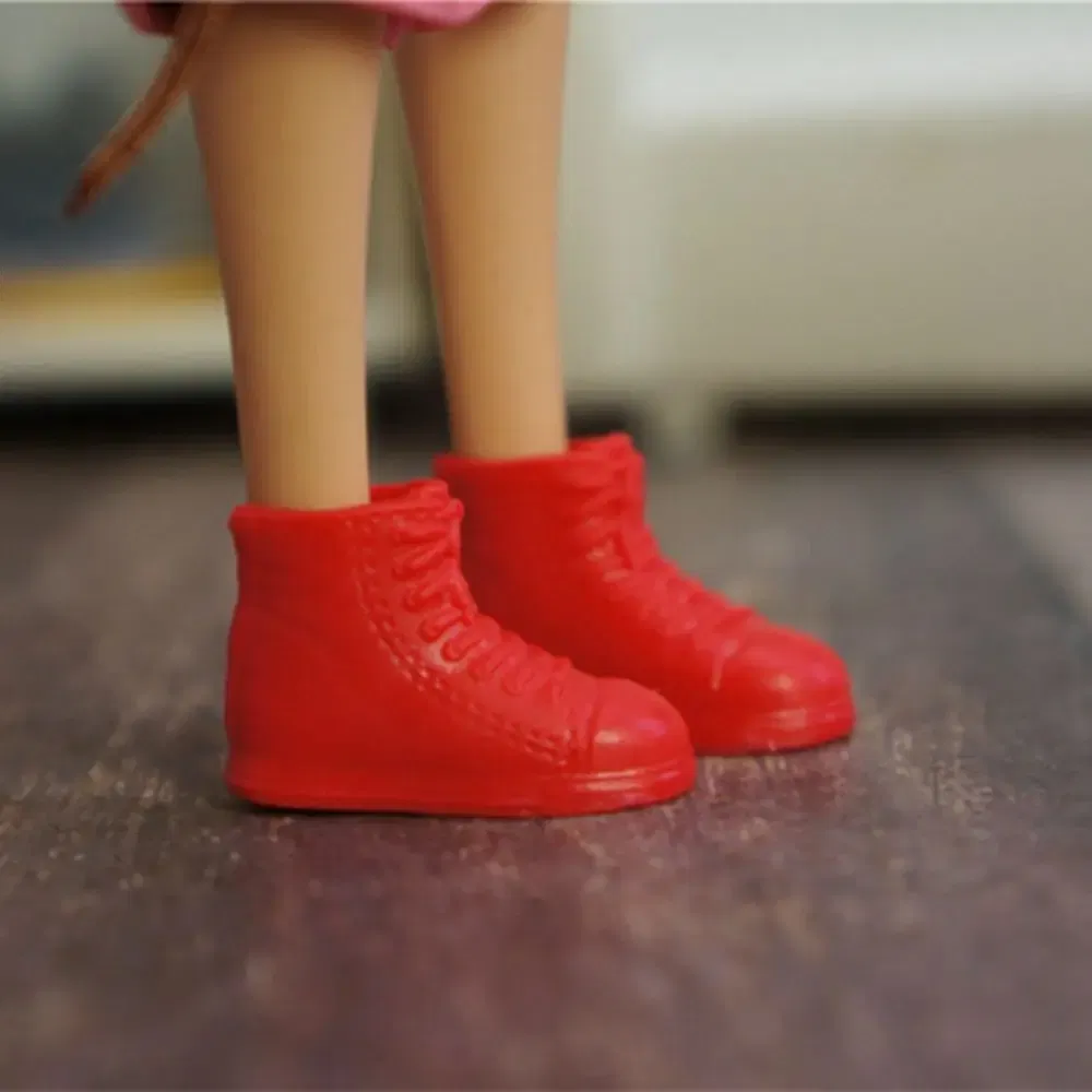 Color: light green - 30CM Doll Shoes Fashion Female High Heels Hollowed Roman Sandals Casual Shoes Sneakers For 1/6 Bjd Dolls Accessories Kids Toys