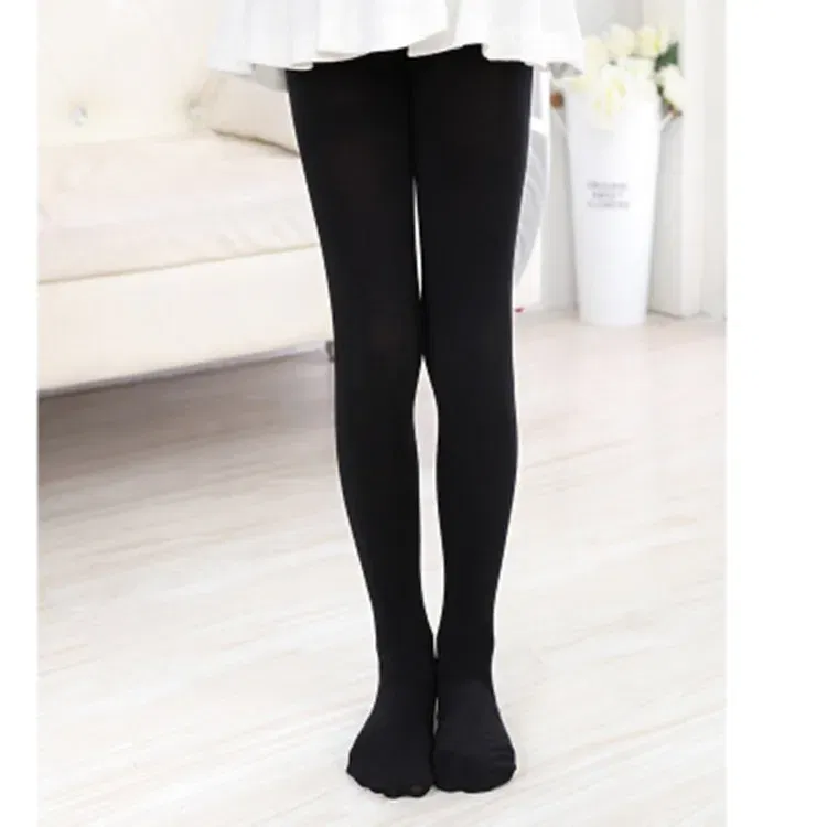 Color: black, Size: M - 1/2/4/6/8 Pairs/lot Spring Summer Candy Kids Pantyhose Ballet Dance Tights for Girls Stocking Children Velvet Solid White