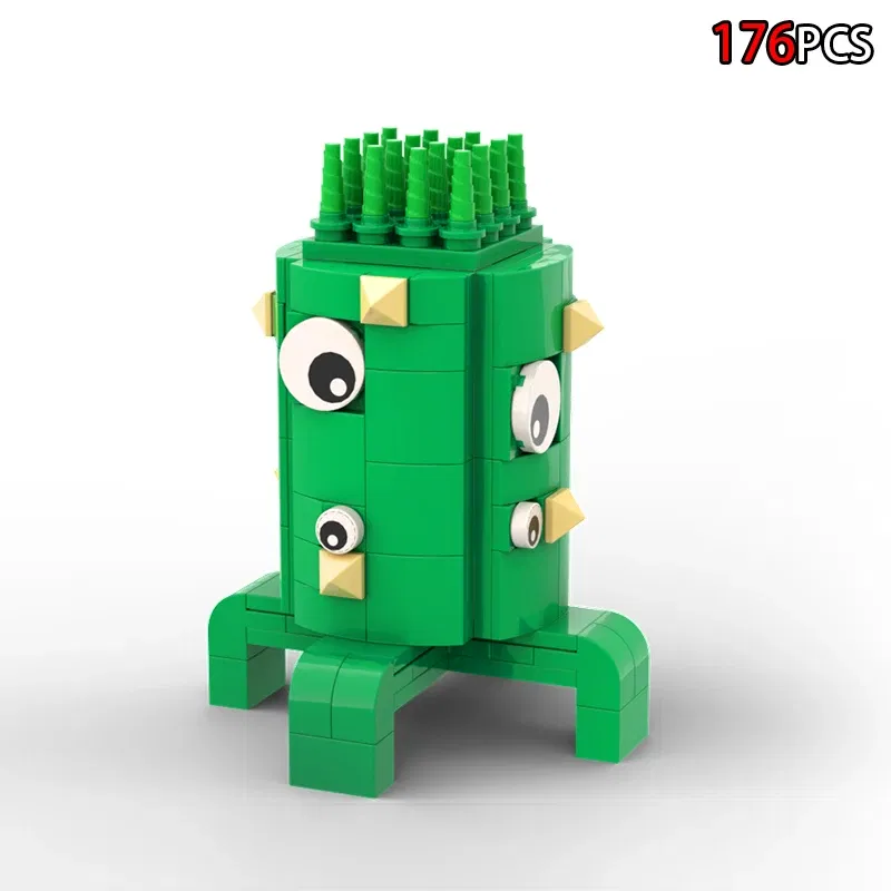 Color: Silver - Monster Garten of BanBan Building Blocks Toys Set Anime Action Figure Animal Bricks Toys Set for Kids Boys Birthday Easter Gift