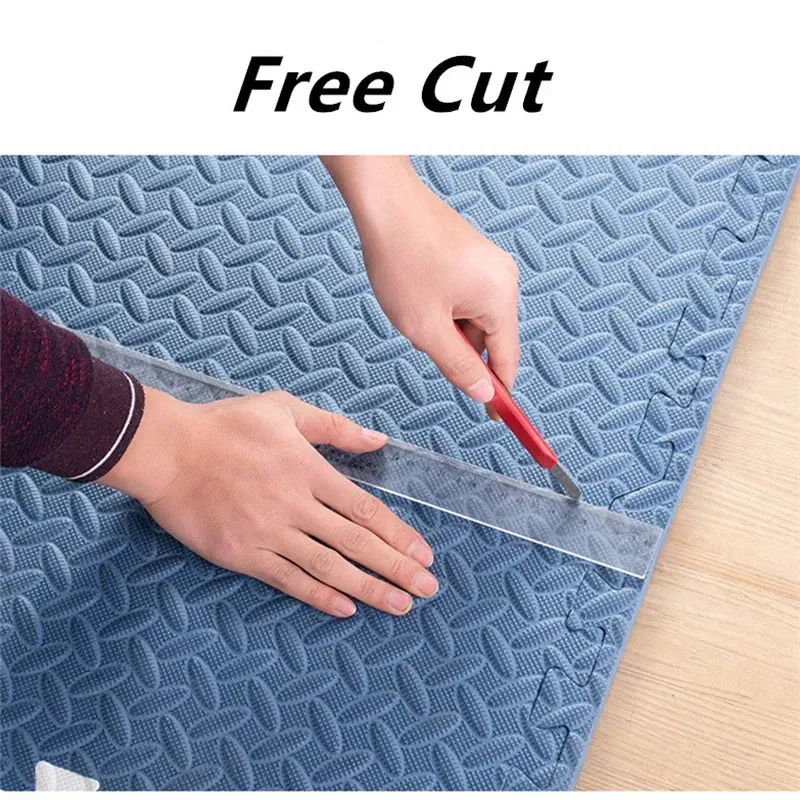Color: Dark Khaki - Thicken 2.5cm Tatame Baby Play Mat Activities Mat for Baby Mat 6PCS Game Mats Playroom Mat Play Mats Floor Noise Mat Puzzle Mat
