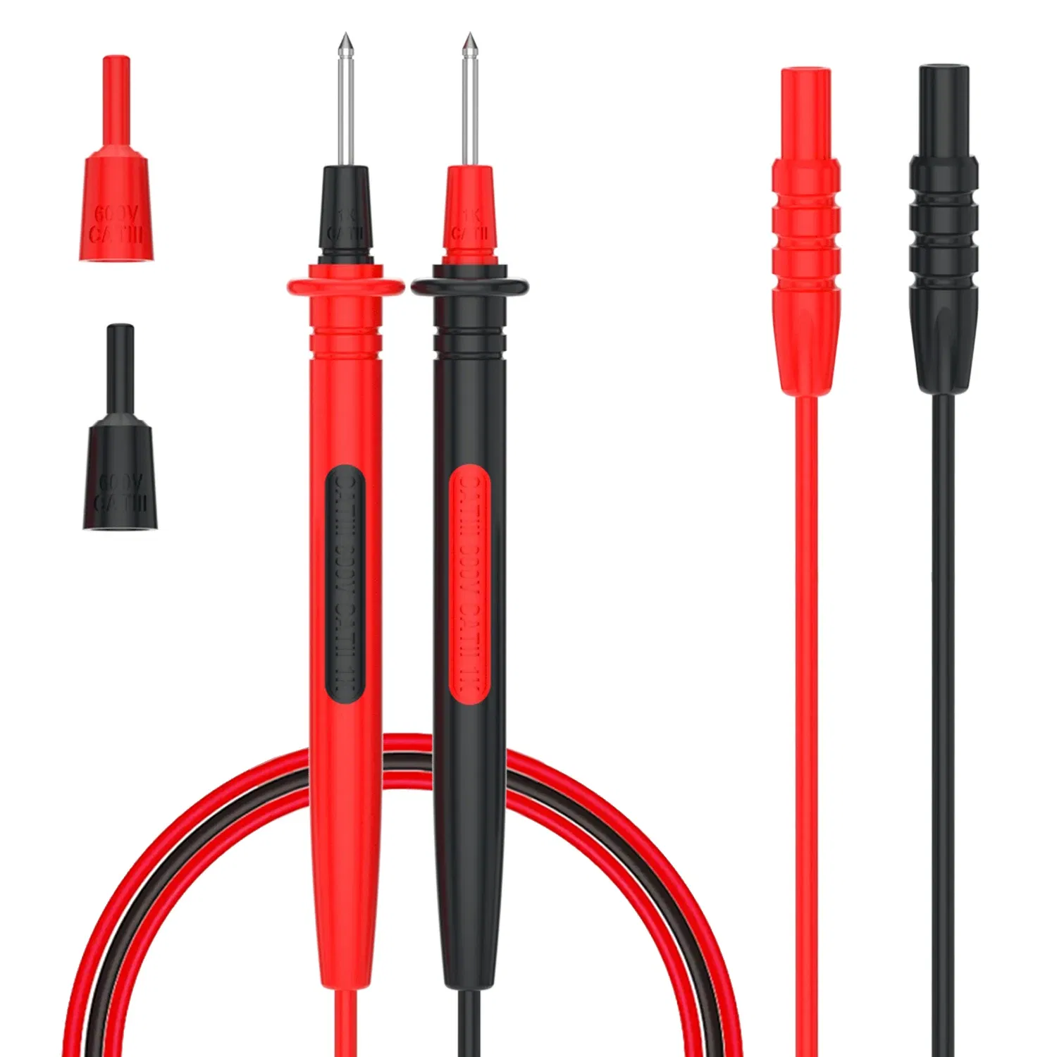 Color: Silver, Ships From: CHINA - BSIDE Multimeter Test Leads for BSIDE (S11, S10, S20,X1 X2) Voltmeter, Banana Plug Wire Probes, Meet CATII 600V/10A Standard
