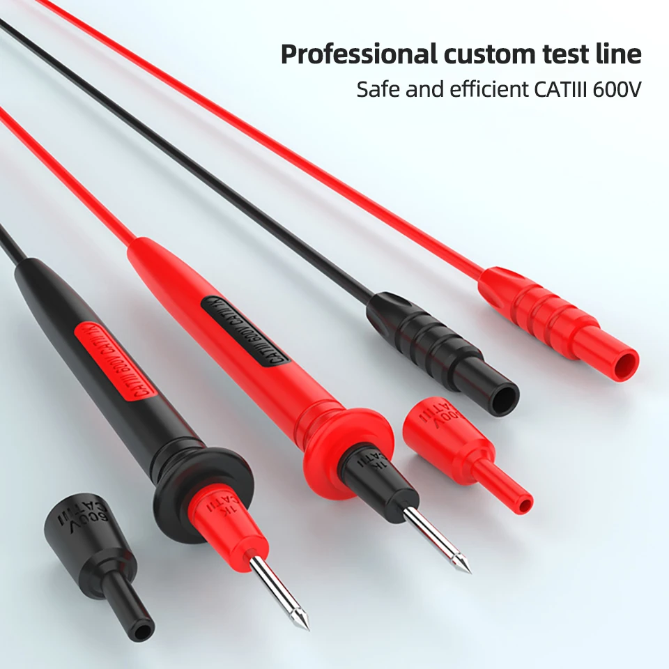 Color: Silver, Ships From: CHINA - BSIDE Multimeter Test Leads for BSIDE (S11, S10, S20,X1 X2) Voltmeter, Banana Plug Wire Probes, Meet CATII 600V/10A Standard