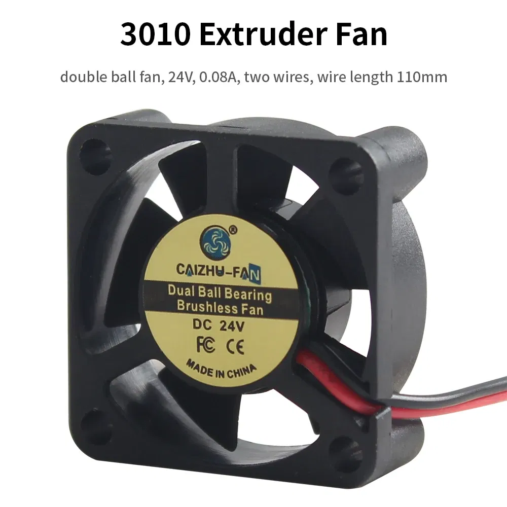 Color: Red - 3010/4010/4020/5015/12032 Fan for Flashforge Adventurer 5M Pro Extruder Hotend Fan Rapid Heat Dissipation Cooling Fan For 5M Pro