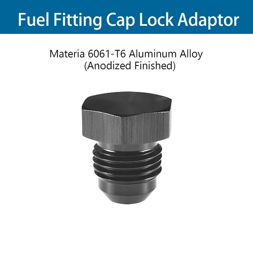 Color: Blue, Ships From: CHINA - AN4 AN6 AN8 AN10 AN12 Aluminum Male Flare Blanking Plug Fitting Hex Cap Connector Lock Hose Fitting Tube Adapter Anodized