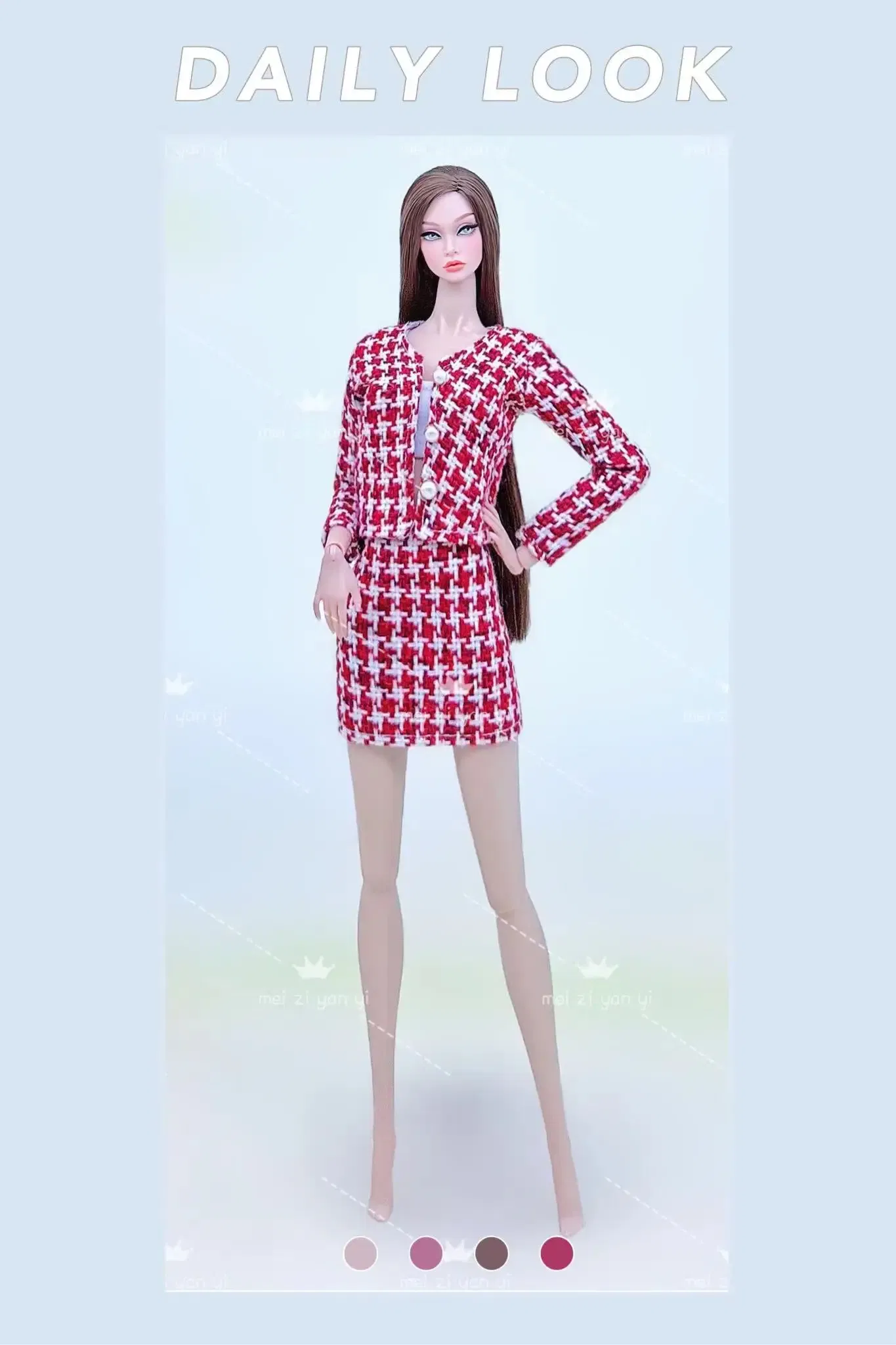 Color: WHITE - Dress for barbie accessories clothing clothes fashionistas Princes cosplay costume for barbie clothes set girls birthday toys