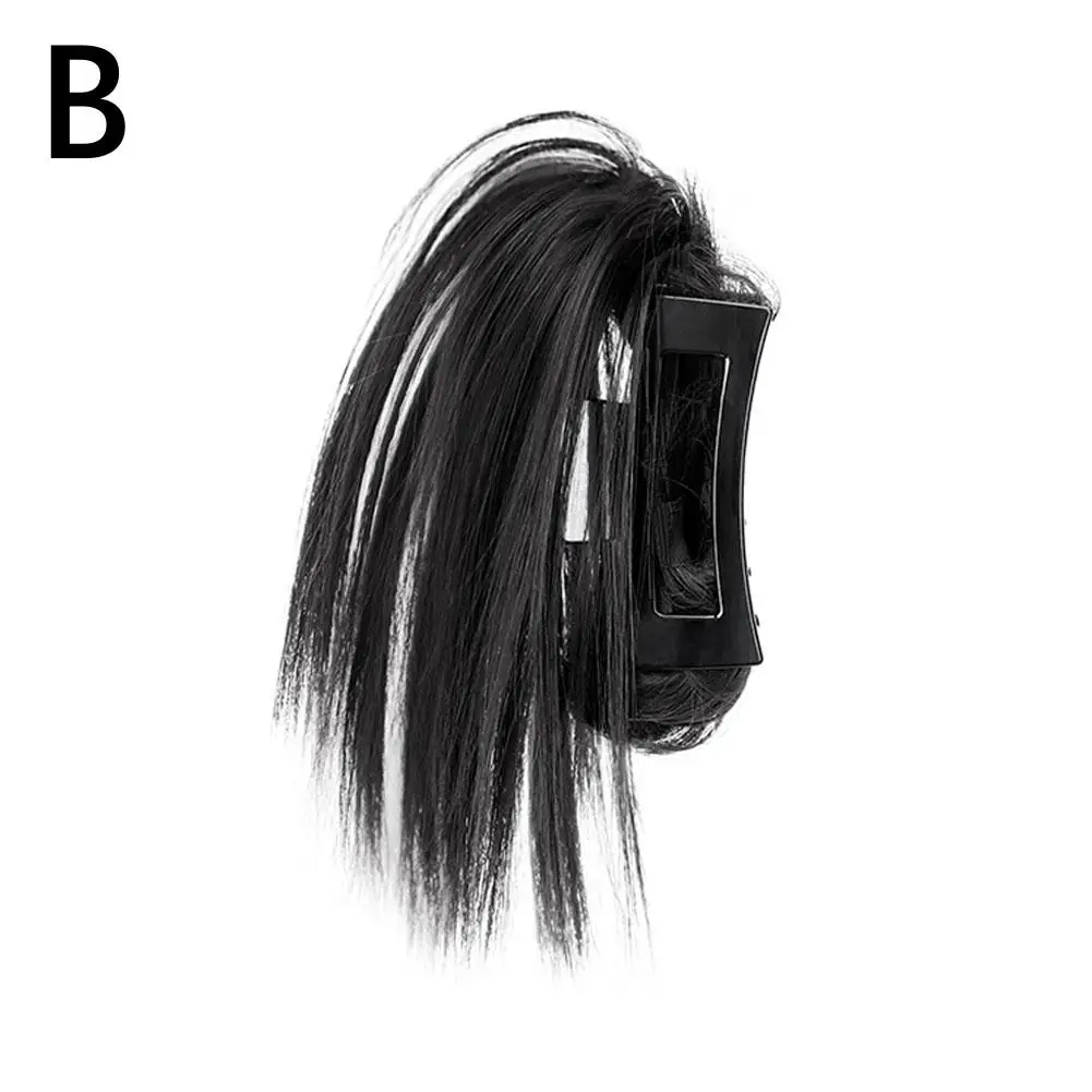 Color: Natural Color, Ships From: CHINA - Wig Clip Synthetic Claw Ponytail Wig Ponytail Natural Black Brown Curly Fluffy Natural Braid Ponytail Wig Extension Design