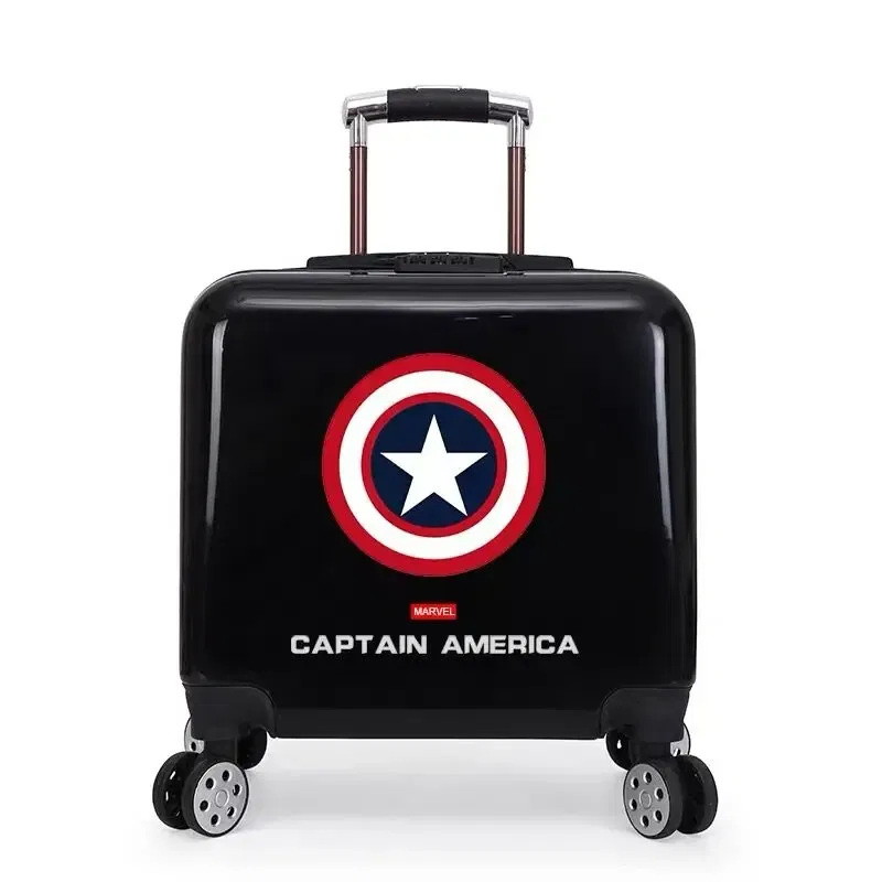 Color: Clear, Luggage Size: 18Inches 450mm - New boy cartoon trolley case kids suitcase rolling luggage girl lovely trolley box children school luggage bag with wheels