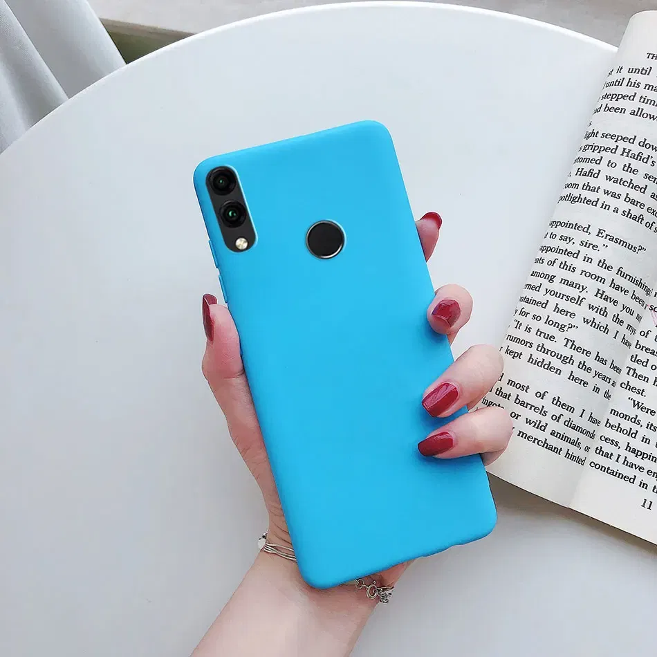 Color: Pink, Material: Denim - Matte Soft Fundas for Huawei Honor 8X 8A 8C 8S 9 9A 9X 9C 9S 10 10X 20 lite 20S Mate 10 20 lite Mate 20 Pro Silicone Phone Cases