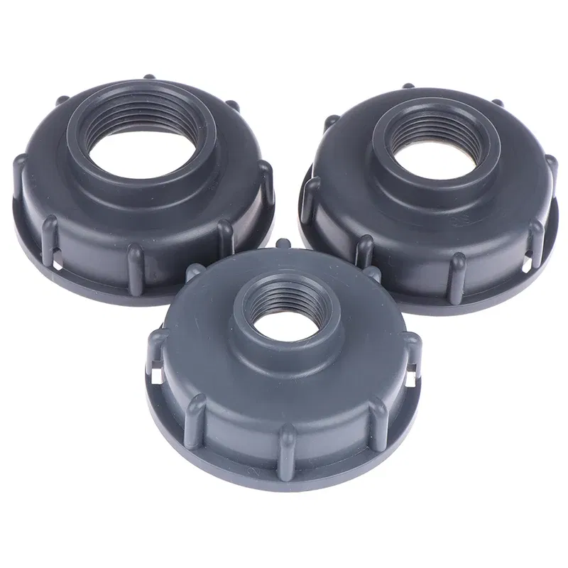 Color: Red - High Quality Household IBC Tank Fittings S60X6 Coarse Threaded Cap To 1/2" 3/4" 1" Adaptor Connector Plastic IBC Tank Adapter