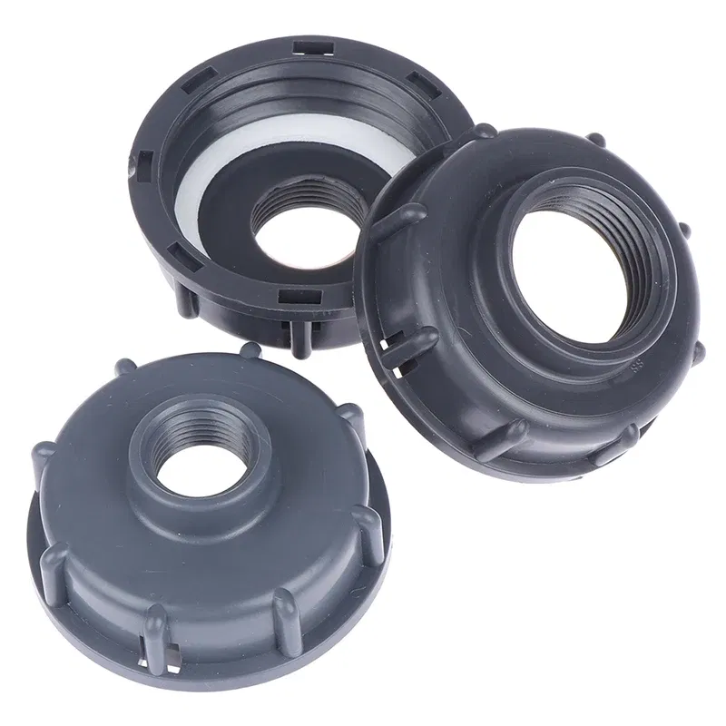 Color: Red - High Quality Household IBC Tank Fittings S60X6 Coarse Threaded Cap To 1/2" 3/4" 1" Adaptor Connector Plastic IBC Tank Adapter