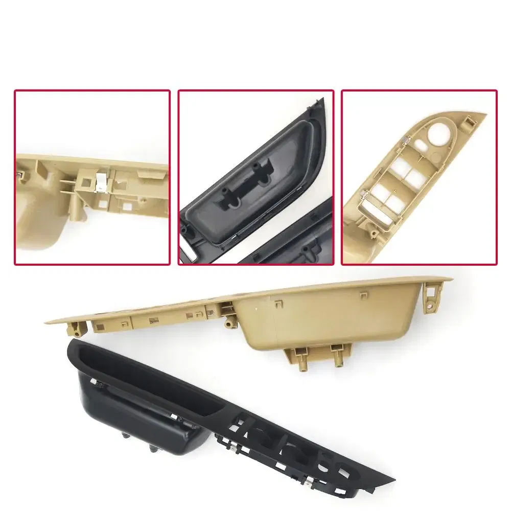 Color: Black, Ships From: CHINA - LHD Car Interior Inner Door Handle Panel Trim Cover For BMW E60 E61 5 Series 520 525 528 2008-2010 Black Beige 51416983705