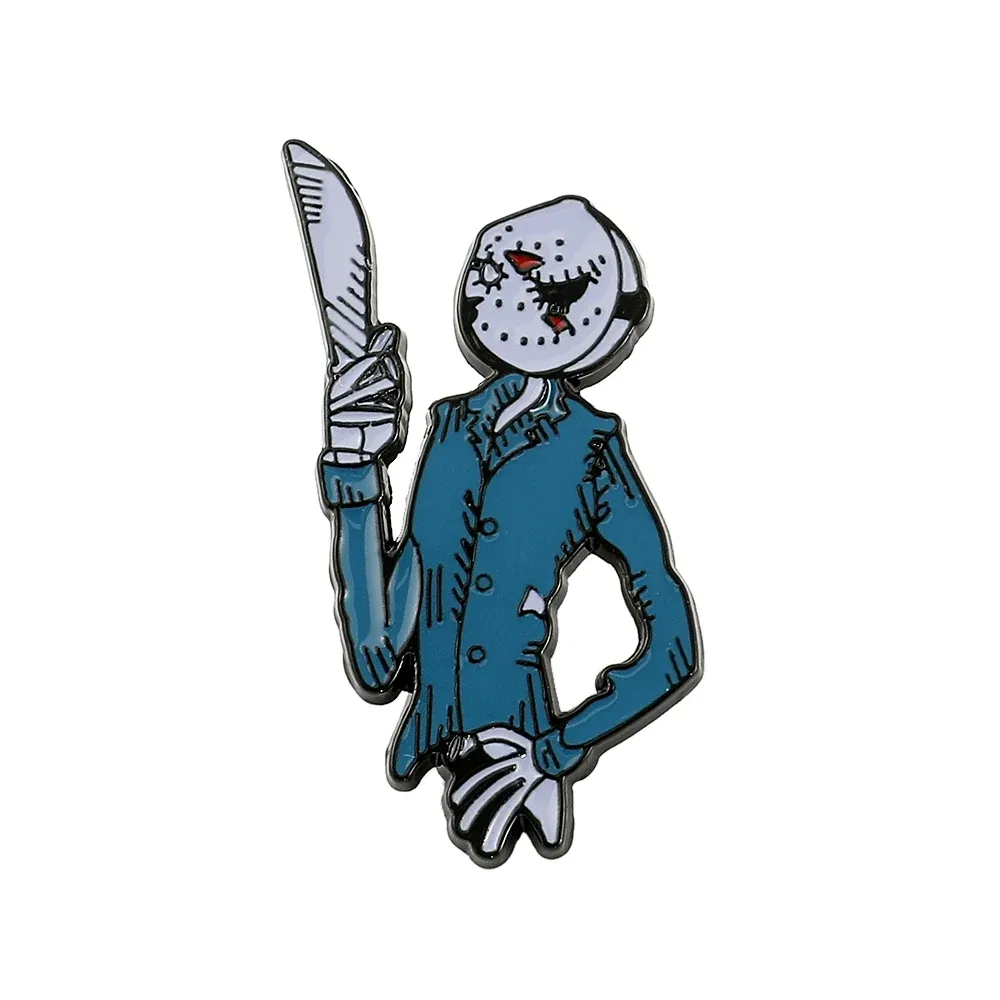 Metal color: Titanium Plated, Ships From: CHINA - Disney The Nightmare Before Christmas Enamel Pin Cartoon Figure Sally Jack Skellington Metal Badge Brooch Kawaii Accessories