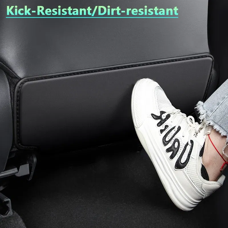 Color Name: WHITE - For Toyota Camry 9th 2024 Car Seat Cover Seat Backs Anti Kick Mat Protector Pad Microfiber Leather Protection Cover