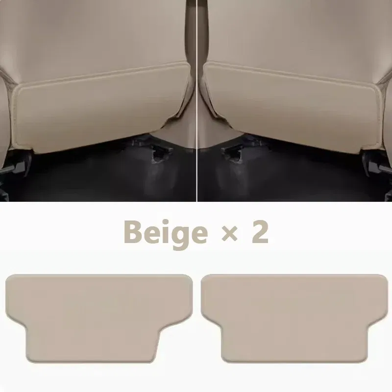 Color Name: WHITE - For Toyota Camry 9th 2024 Car Seat Cover Seat Backs Anti Kick Mat Protector Pad Microfiber Leather Protection Cover