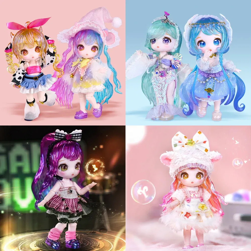 Color: Red - ICY DBS Dream Fairy Season 2 Constellation Maytree OB11 Doll BJD collectible Cute Animal 13cm SD Gift