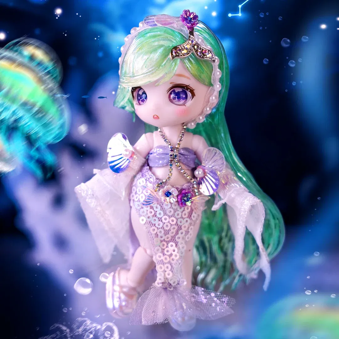 Color: Red - ICY DBS Dream Fairy Season 2 Constellation Maytree OB11 Doll BJD collectible Cute Animal 13cm SD Gift