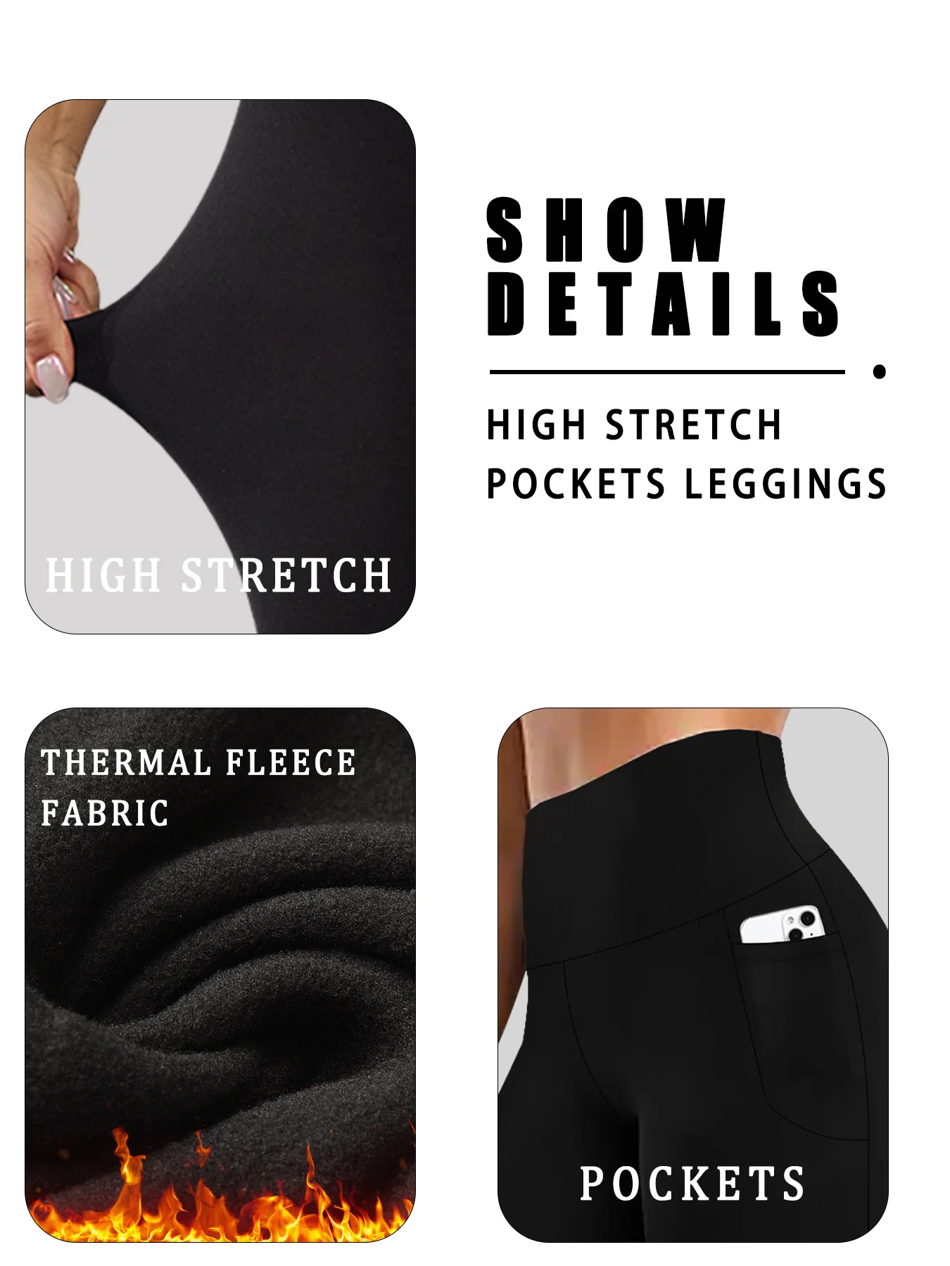 Color: Burgundy, Size: XL - Womens Thermal Fleece Lined High Waisted with pockets Leggings, Workout Winter Warm Thick Tights Soft Yoga Running Pants