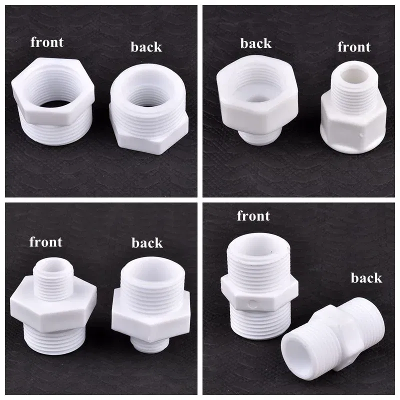 Color: grey, Diameter: 1'' - 2~20PCS 1/2"3/4"1"Inch PVC Male/Female Thread Equal Path/Reducer/Bushing Joint Fish Tank Garden Irrigation Water Pipe Connectors