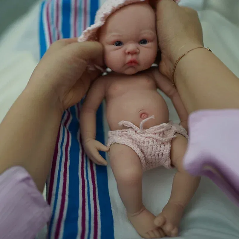 12" Micro Preemie Cute Full Body Soft Silicone Baby Doll Boy Lifelike Reborn Doll Surprise Children Anti-Stress Cuerpo Entero