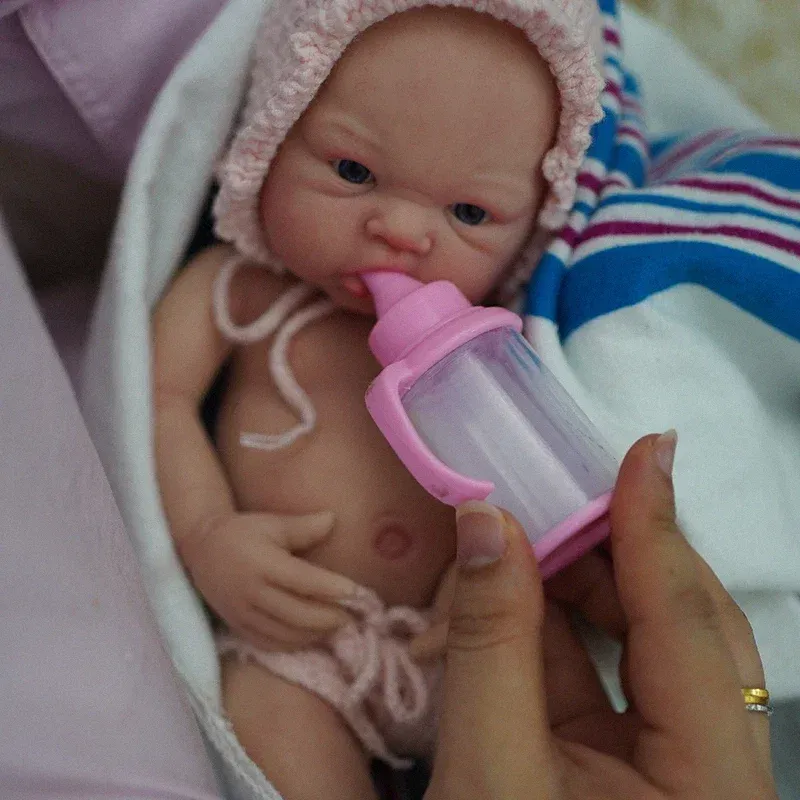 12" Micro Preemie Cute Full Body Soft Silicone Baby Doll Boy Lifelike Reborn Doll Surprise Children Anti-Stress Cuerpo Entero