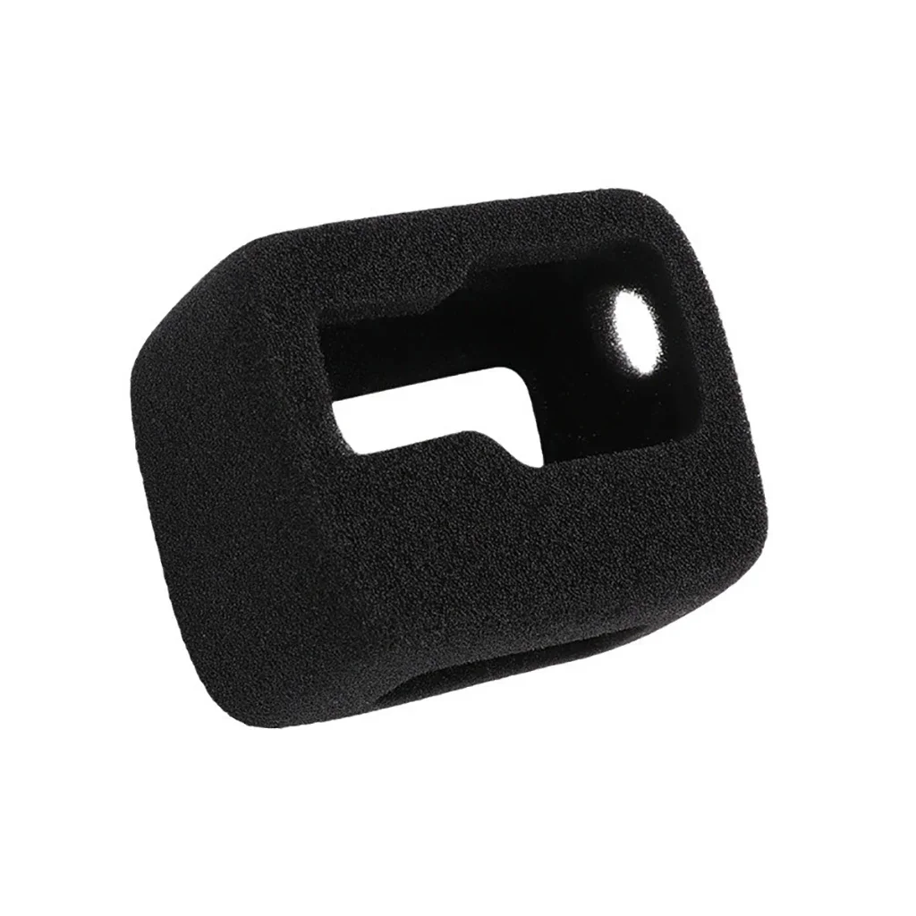 Colour: black color - Sponge Windshield Noise-Reduction Cover Foam For Insta 360 Ace Pro Windproof Housing Case Shell Frame For Insta360 Ace Camera