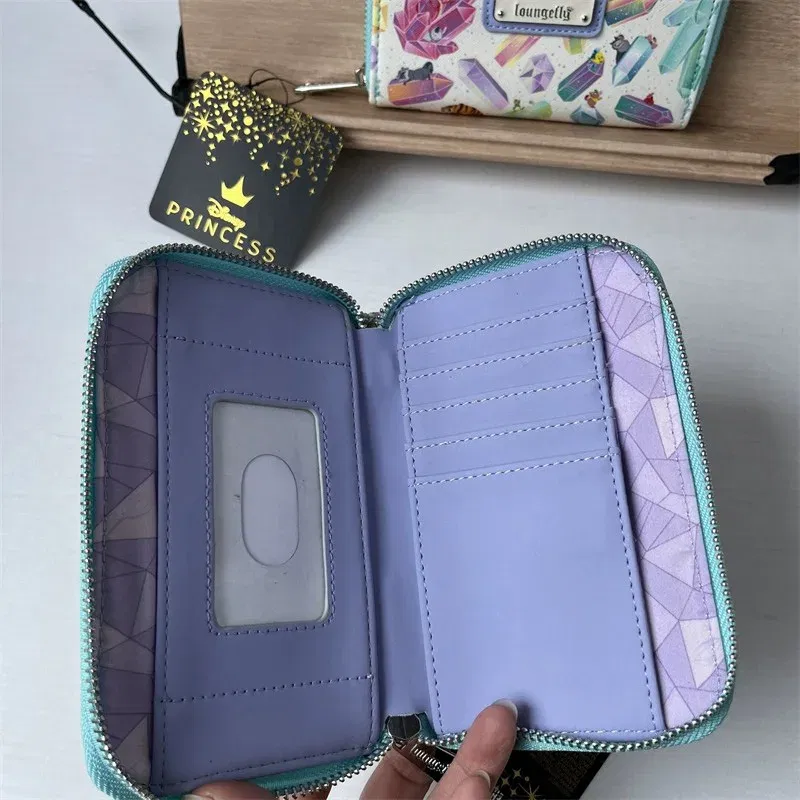 Color: Dark Grey - Disney Tinker Bell Women Double Strap Shoulder Bag Purse Cute Disney Princess Belle PU Leather Mickey Ariel Backpack